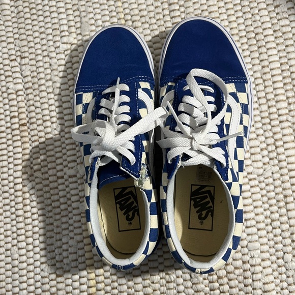 Vans SK8 old skool low red white checkerboard women 8.0 men 6.5 unisex - Picture 8 of 9